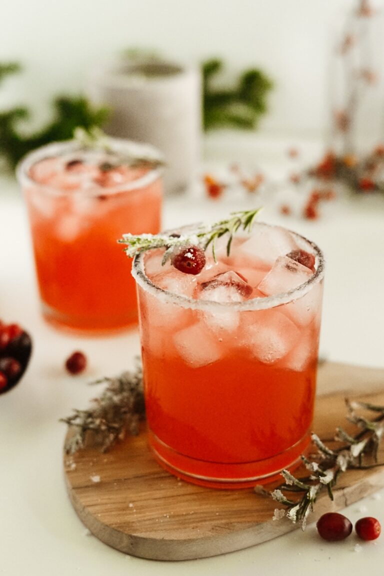 Frosted Cranberry Margaritas