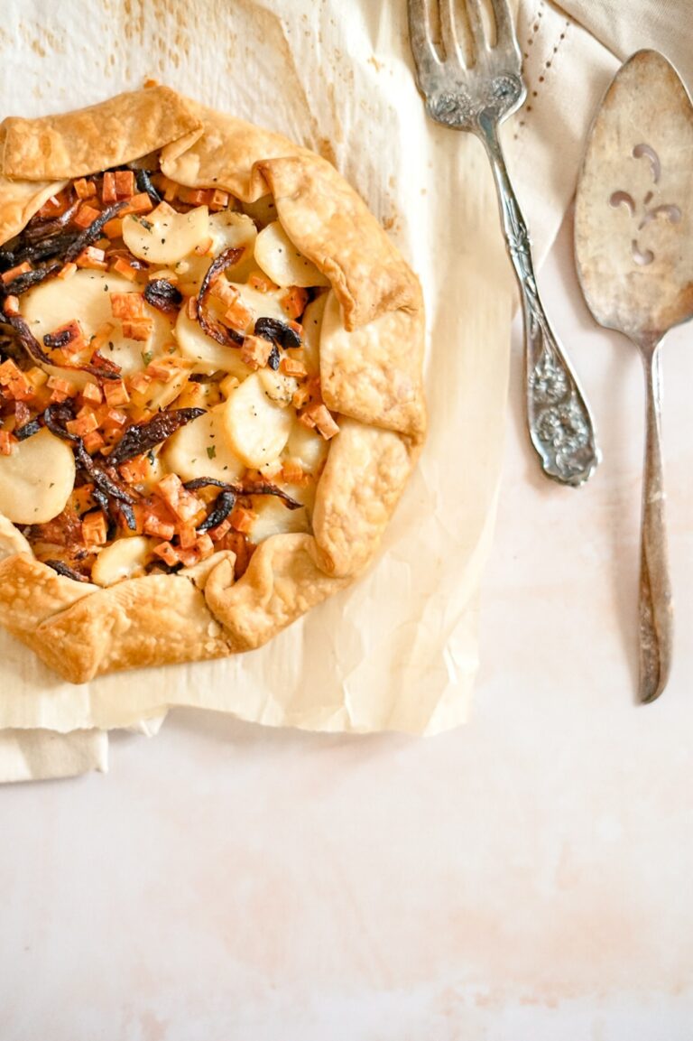 Potato Galette with Gruyere and Onions