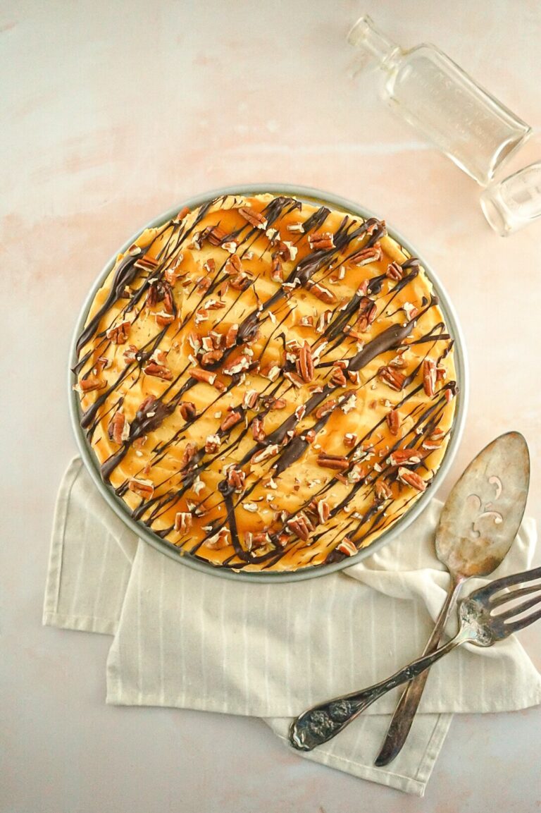 No Bake Pumpkin Pecan Cheesecake