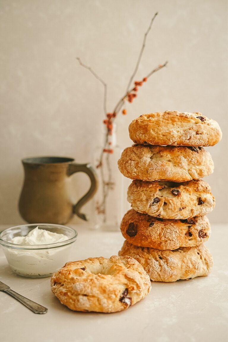 Homemade Cranberry Walnut Bagels