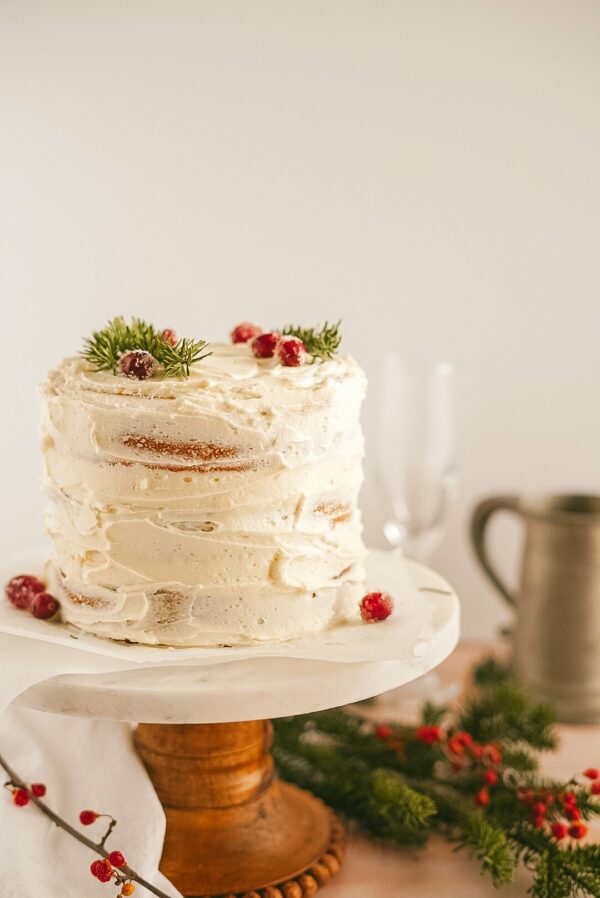 Salted Caramel Cake with Orange Buttercream - Vagrant Appetite