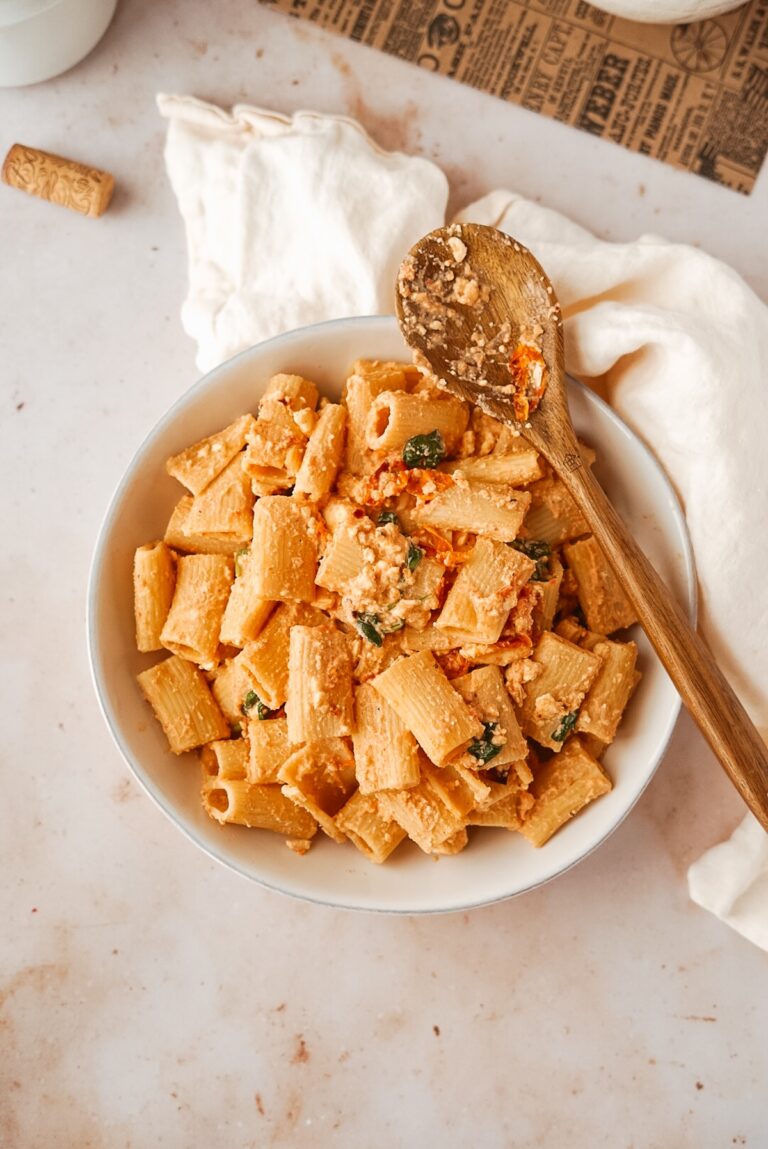 Feta, Spinach, and Marsala Pasta (TikTok Pasta With a Twist)