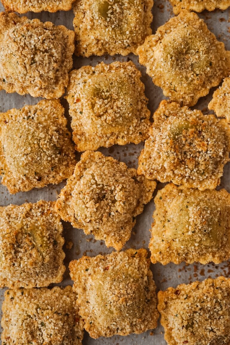 Parmesan Toasted Spinach and Ricotta Ravioli