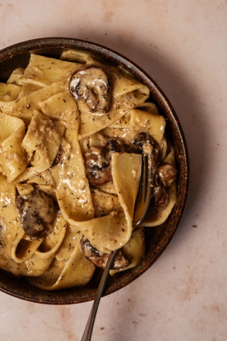 Gorgonzola Truffle Cream Sauce with Mushrooms