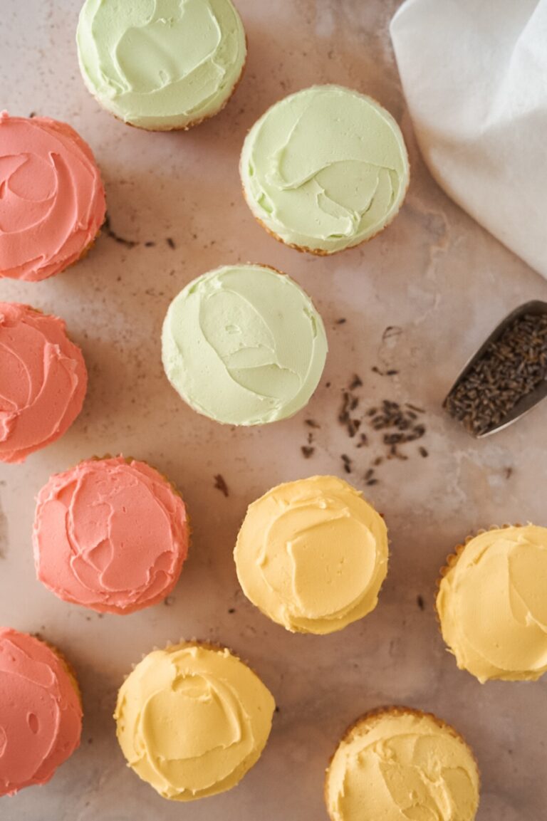Lavender Berry Cupcakes