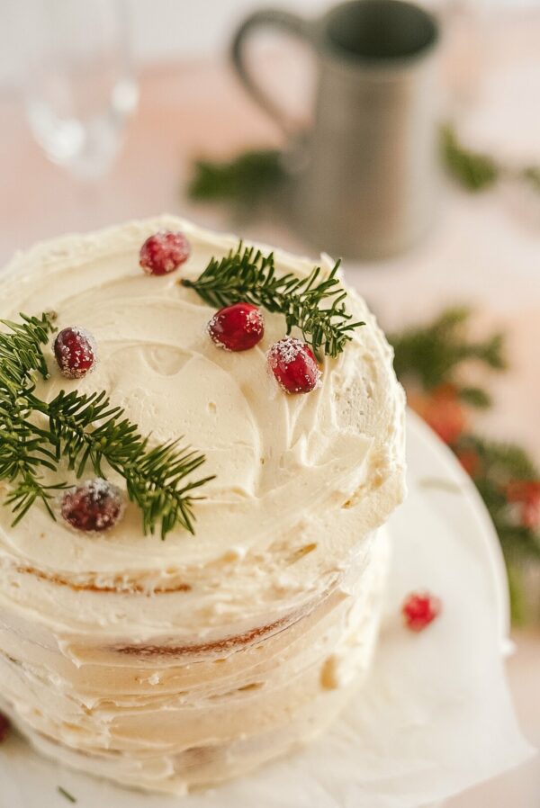 Salted Caramel Cake with Orange Buttercream - Vagrant Appetite