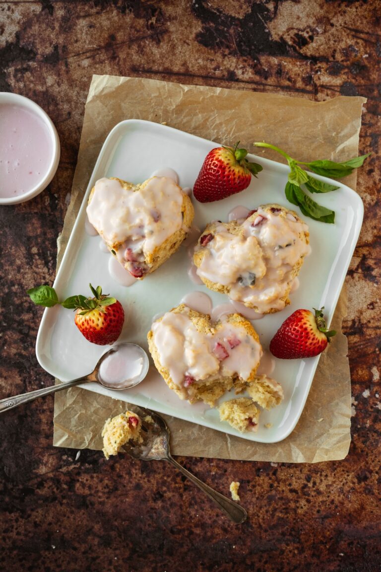 Strawberry Basil Scones