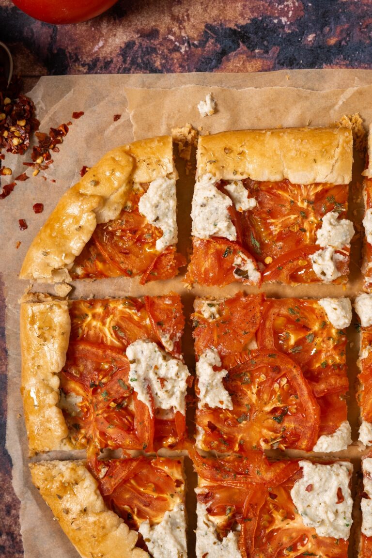 Tomato and Pesto Ricotta Galette