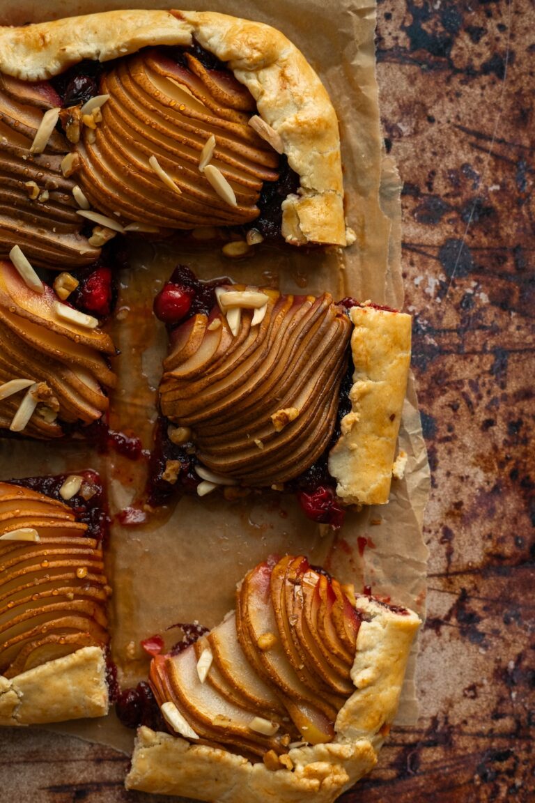 Spiced Cranberry and Pear Galette