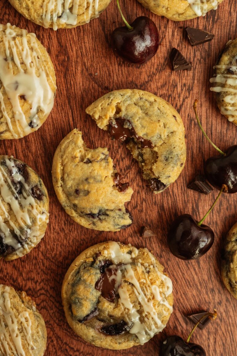 Chocolate Cherry Amaretto Cookies