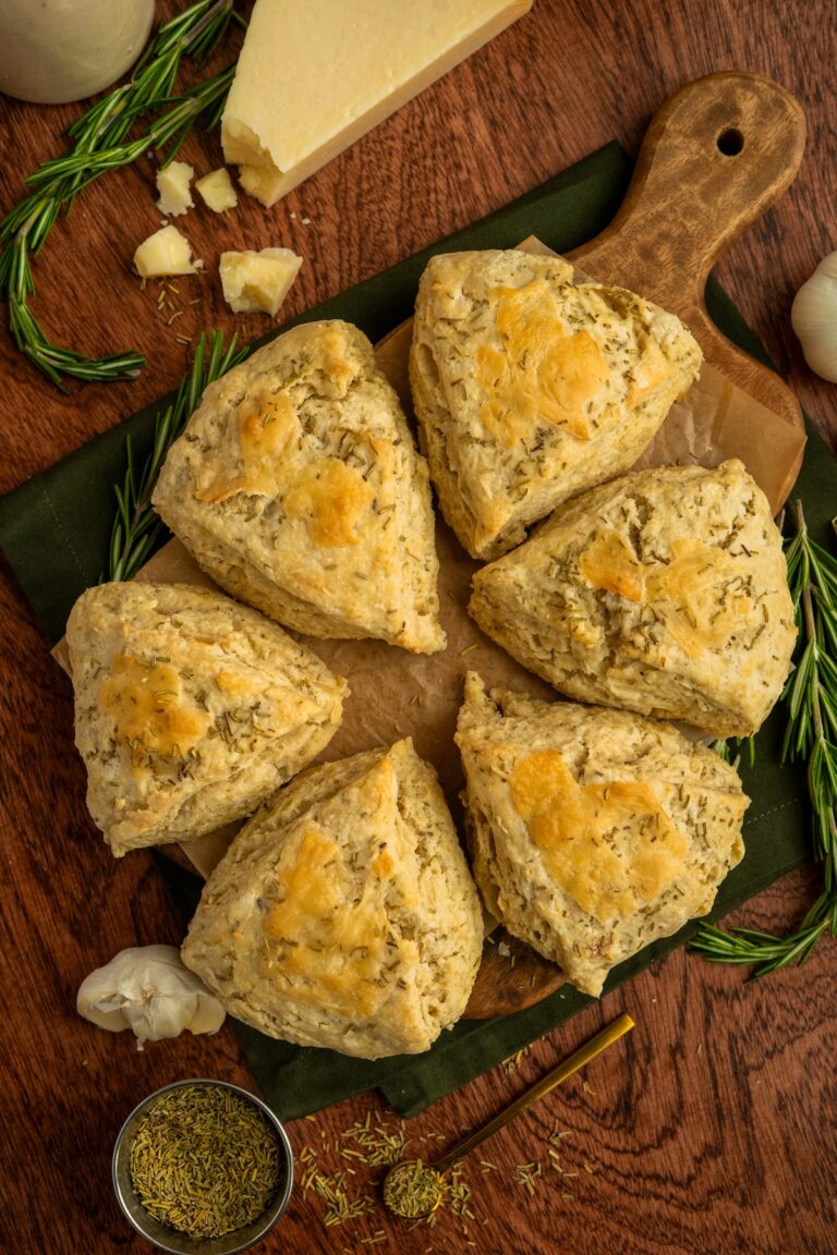 Parmesan Garlic and Rosemary Scones