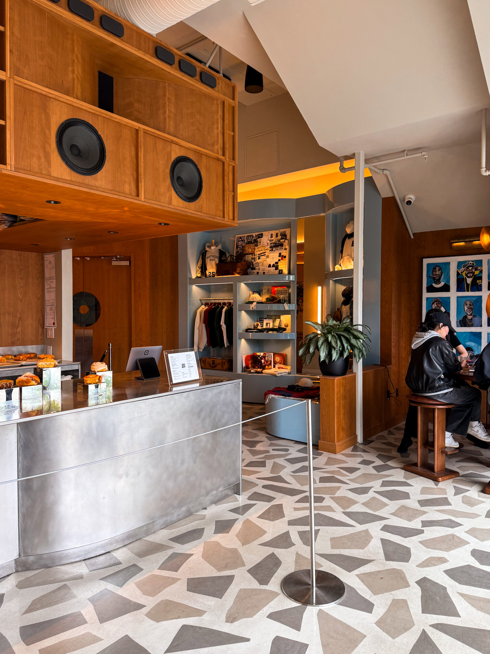 cafe interior.