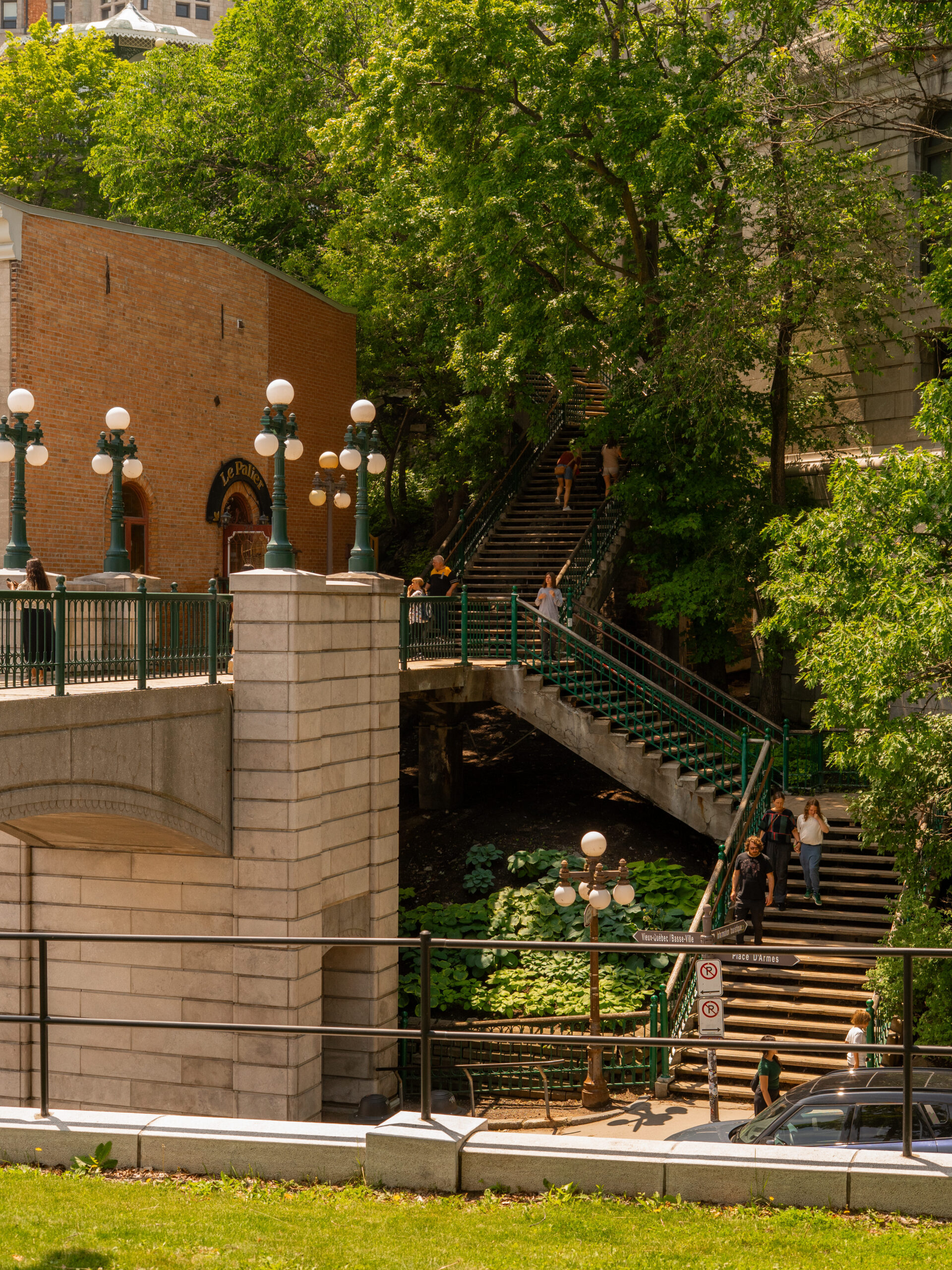 staircase in park.