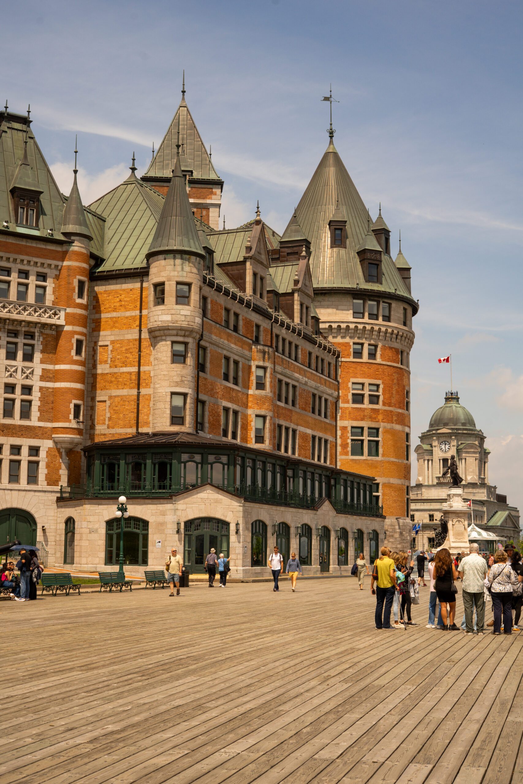 Fairmont Le Château Frontenac view from Dufferin Terrace.